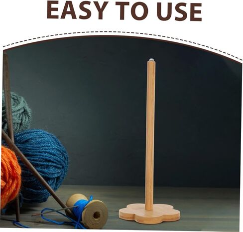 DOITOOL 2pcs Drop Spindle Top: DIY Wheel Yarn Spinner Hand Cranked Wooden Spinning Wheel Tool for Beginners Yarn Making in Saudi Arabia
