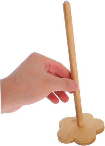 DOITOOL 2pcs Drop Spindle Top: DIY Wheel Yarn Spinner Hand Cranked Wooden Spinning Wheel Tool for Beginners Yarn Making in Saudi Arabia
