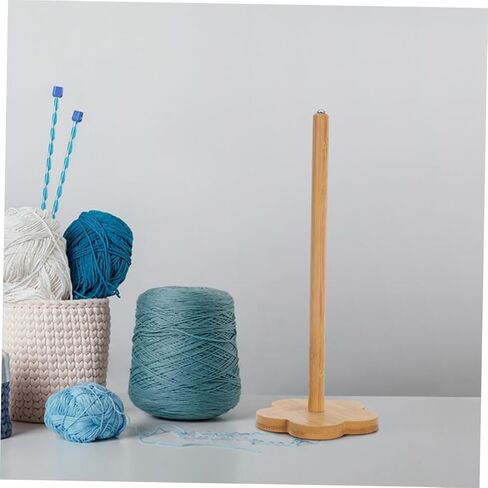 DOITOOL 2pcs Drop Spindle Top: DIY Wheel Yarn Spinner Hand Cranked Wooden Spinning Wheel Tool for Beginners Yarn Making in Saudi Arabia