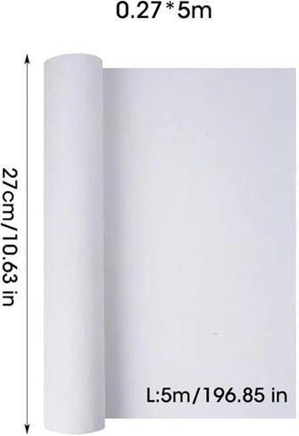 Canvas Roll 5m White Canvas Roll 280g Cotton Beginners Practice Painting for Oil Painting 27/37/47/57cm Wide(0.57x5m) in Saudi Arabia