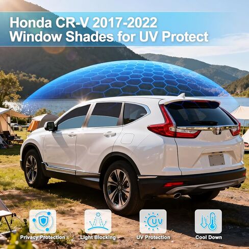 ZATOOTO Car Window Shades Custom Fit for Honda CR-V 2017-2022 4-Pack Car Window Covers with 100% UV Protection and Total Blackout Privacy Heat Insulation for Family Travel Baby and Pet Safety in Saudi Arabia