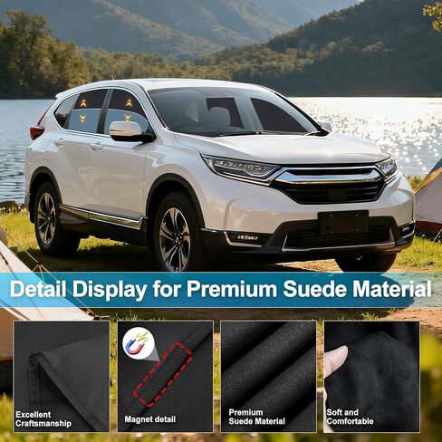 ZATOOTO Car Window Shades Custom Fit for Honda CR-V 2017-2022 4-Pack Car Window Covers with 100% UV Protection and Total Blackout Privacy Heat Insulation for Family Travel Baby and Pet Safety in Saudi Arabia
