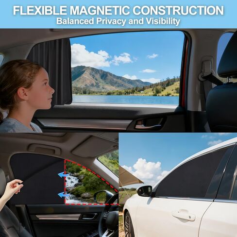 ZATOOTO Car Window Shades Custom Fit for Honda CR-V 2017-2022 4-Pack Car Window Covers with 100% UV Protection and Total Blackout Privacy Heat Insulation for Family Travel Baby and Pet Safety in Saudi Arabia