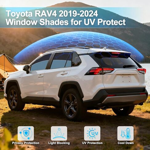ZATOOTO Car Window Shades Custom Fit for Honda CR-V 2017-2022 4-Pack Car Window Covers with 100% UV Protection and Total Blackout Privacy Heat Insulation for Family Travel Baby and Pet Safety in Saudi Arabia