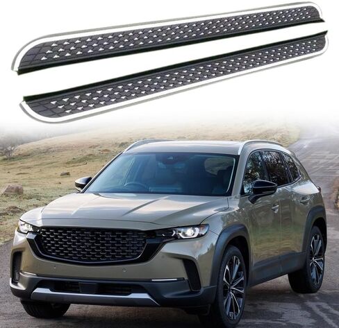 2 قطعة لوحات الجري قضبان الخطوة يناسب مازدا CX-50 2022 2023 2024 2025 لوحة تشغيل ثابتة خطوة جانبية (مع الأقواس) in Saudi Arabia