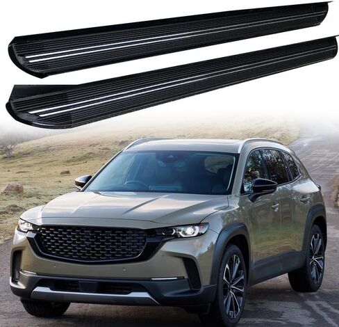 2 قطعة لوحات الجري قضبان الخطوة يناسب مازدا CX-50 2022 2023 2024 2025 لوحة تشغيل ثابتة خطوة جانبية (مع الأقواس) in Saudi Arabia