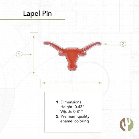 University of Texas Lapel Pins Longhorns UT Austin Logo Enamel Made of Metal (Pin Set) in Saudi Arabia