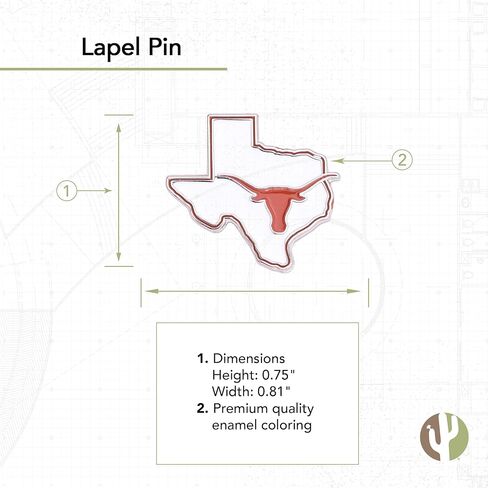 University of Texas Lapel Pins Longhorns UT Austin Logo Enamel Made of Metal (Pin Set) in Saudi Arabia