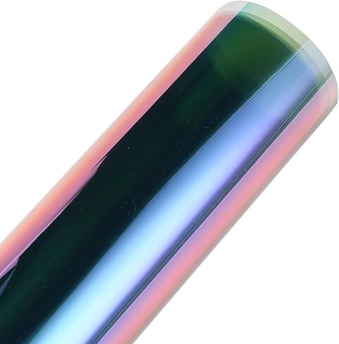 طبقة تظليل نافذة السيارة 19.7 بوصة × 9.84 قدم، التحكم في حرارة الزجاج الأمامي، حجب الأشعة فوق البنفسجية للحماية من الشمس، طبقة خصوصية مضادة للوهج VLT 65% الحرباء الأرجواني والأزرق والأحمر in Kuwait