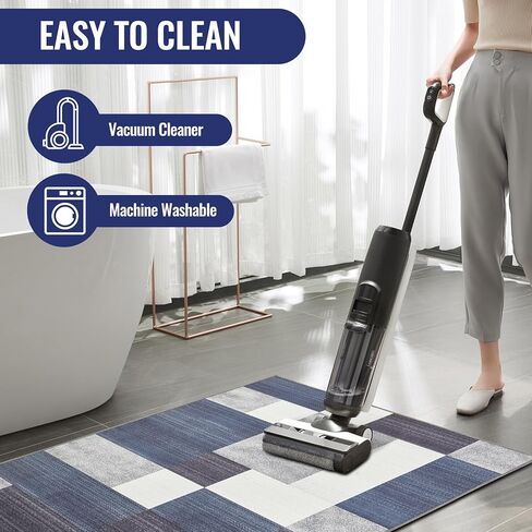 سجادة كرسي المكتب، سجادة كراسي مقاس 91.44 سم × 112.7 سم للأرضيات الصلبة، سجادة مكتب بحافة قفل قوية، واقيات أرضية للكراسي ذات ظهر مضاد للانزلاق، سجادة أرضيات مكتبية قابلة للغسل في الغسالة in Kuwait