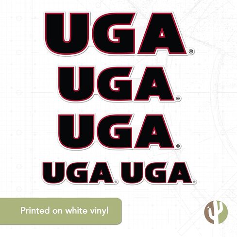 University of Georgia Sticker Bulldogs UGA Dawgs Stickers Vinyl Decals Laptop Water Bottle Car Scrapbook T3 (Type 3-1) in Kuwait