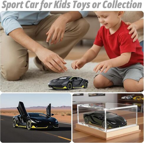 SASBSC Lamb SVJ Toy Cars for Boys Age 3-12 1/36 Small Diecast Metal Model Car Toys with Light and Sound Pull Back Sport Car for 3+ Years Old Kids Birthday (Green) in Kuwait