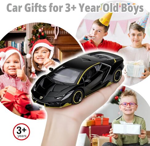 SASBSC Lamb SVJ Toy Cars for Boys Age 3-12 1/36 Small Diecast Metal Model Car Toys with Light and Sound Pull Back Sport Car for 3+ Years Old Kids Birthday (Green) in Kuwait