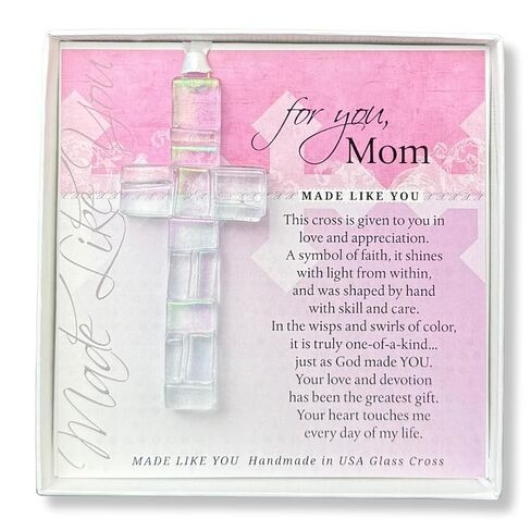 Sentimental Gift for Daughter - Handmade Clear Mosaic Cross With Poem in Kuwait