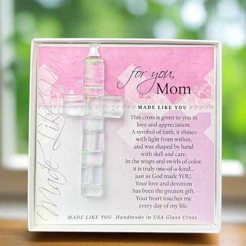 Sentimental Gift for Daughter - Handmade Clear Mosaic Cross With Poem in Kuwait