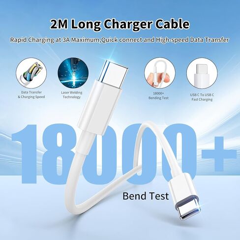 USB C Wall Charger Block 20W,PD Fast Charging Type C Charger Block with USB C & USB A Dual Ports,Fast Charging Blocks Plug,Compatible with iPhone 14/15/16/17 Pro Max,Samsung Galaxy,iPad Pro in Saudi Arabia