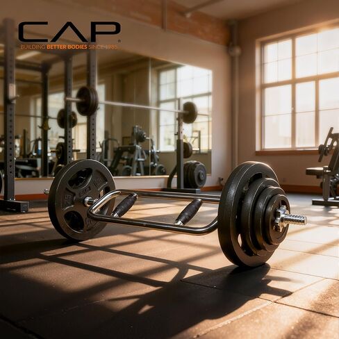 CAP Barbell قياسي ملولب 34 بوصة قضيب ثلاثي الرؤوس | خيارات متعددة in Kuwait