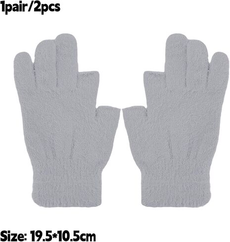 Unisex Cold Weather Gloves Winter Warm Two Finger Glove Touchscreen Thermal Windproof Waterproof Cold Weather Gloves in Saudi Arabia