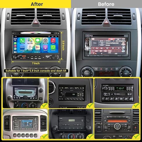 4GB+64GB Android 13 Car Radio for Honda Accord 2003 2004 2005 2006 2007, 10.1 Inch Touch Screen Support Wireless CarPlay & Android Auto, Bluetooth 5.2, GPS & WiFi, Backup Camera Car Stereo in Saudi Arabia