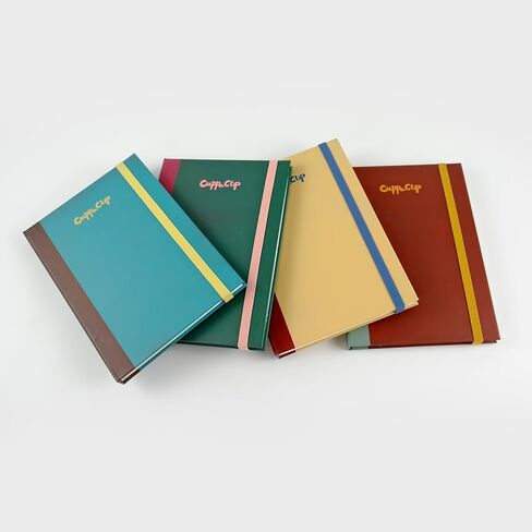 دفتر رسم ألوان مائية من CuppaClip Accordion 300GSM من القطن لوازم فنية ورقية ذات غلاف مقوى مجلة سفر بألوان مائية كونسرتينا (أخضر داكن، 5.3x7.6 بوصة) in Kuwait