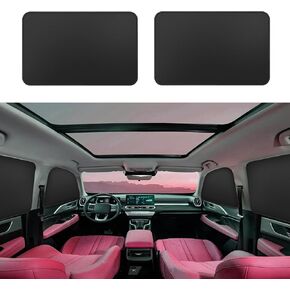 Window Sun Shade Car Curtains - Side Thiken Sun Shades Magnetic 100% Block Light Car Window Covers with Cooler Feeling (Black, T-4pcs) in Kuwait