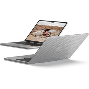 [U] من UAG مصمم لجهاز MacBook Air 13 بوصة 2024 M3 (A3113)، 2022 M2 (A2681) Lucent Ice/Black، غطاء واقٍ للكمبيوتر المحمول خفيف الوزن ومتين وشفاف ومقاوم للصدمات من URBAN ARMOR GEAR in Kuwait