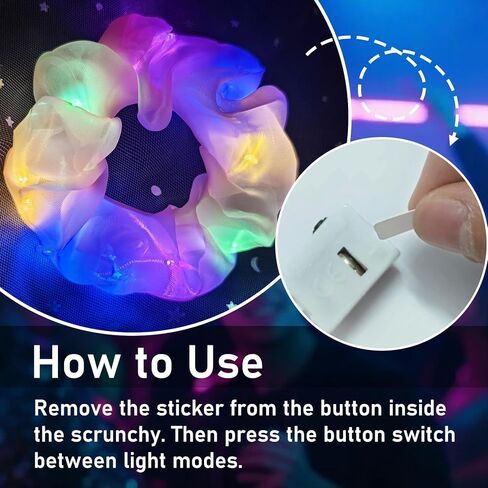 8 قطع من ربطات الشعر المضيئة، 3 أوضاع للتوهج، إكسسوارات شعر للنساء والفتيات، لوازم الحفلات المتوهجة في الظلام لحفلات أعياد الميلاد والحفلات الموسيقية in Kuwait