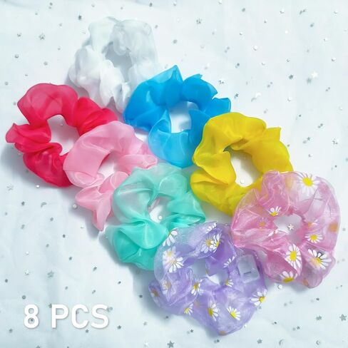 8 قطع من ربطات الشعر المضيئة، 3 أوضاع للتوهج، إكسسوارات شعر للنساء والفتيات، لوازم الحفلات المتوهجة في الظلام لحفلات أعياد الميلاد والحفلات الموسيقية in Kuwait