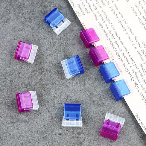 10Pcs Paper Clips, Plastic Binder Clips Paperclips with Multiple Colors, Portable Paper Clamps for Organizing Office Document in Saudi Arabia
