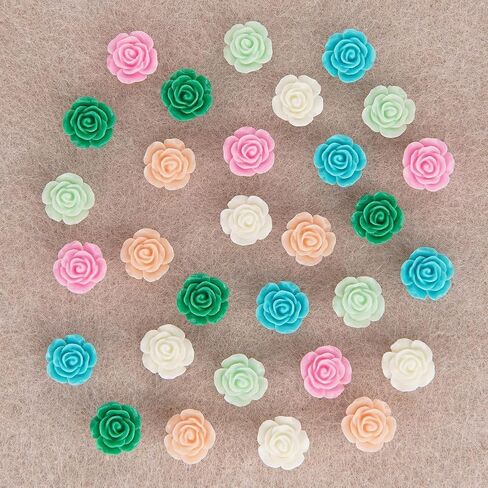 30PCS Rose Flower Push Pins for Cork Board – Decorative Resin Thumb Tacks in Mixed Pastel Colors – Cute Floral Pushpins with Storage Case for Bulletin Board Office School Wall Decor in Saudi Arabia