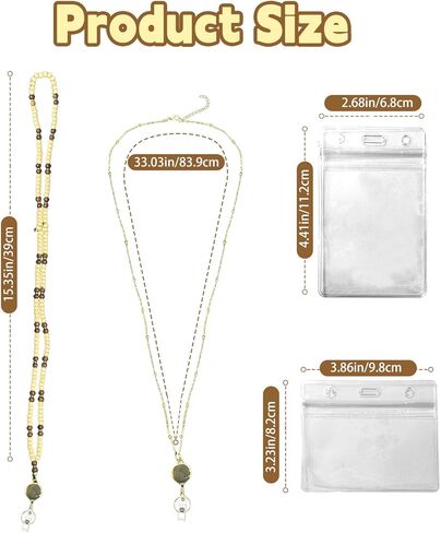 قطعتان من حبال شارة الهوية، مجموعة حبل للمعلم قابل للسحب مع 2 حامل شارة هوية مقاومة للماء، حبل خشبي مطرز للنساء وشارات الهوية وبطاقات السفن السياحية in Kuwait