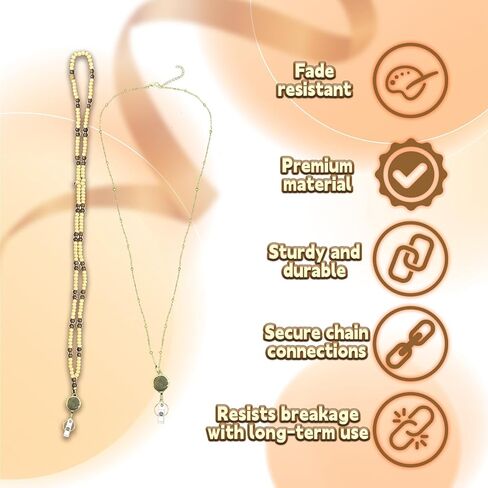 قطعتان من حبال شارة الهوية، مجموعة حبل للمعلم قابل للسحب مع 2 حامل شارة هوية مقاومة للماء، حبل خشبي مطرز للنساء وشارات الهوية وبطاقات السفن السياحية in Kuwait