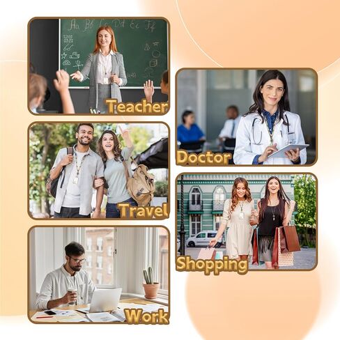 قطعتان من حبال شارة الهوية، مجموعة حبل للمعلم قابل للسحب مع 2 حامل شارة هوية مقاومة للماء، حبل خشبي مطرز للنساء وشارات الهوية وبطاقات السفن السياحية in Kuwait