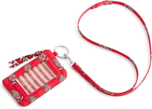 womens Premium Cotton Zip Id Breakaway Lanyard in Saudi Arabia