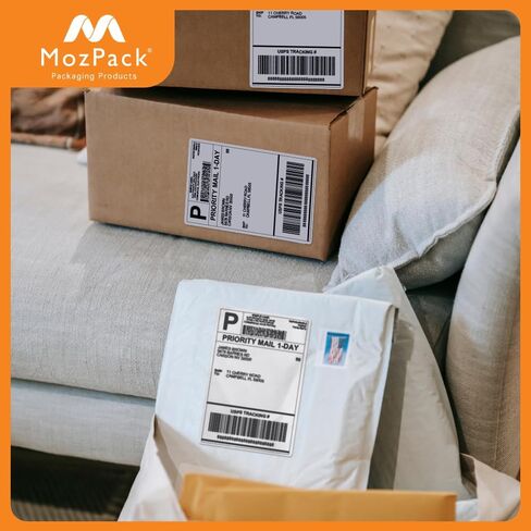 ملصقات حرارية مباشرة مقاس 4000-4 × 6 بوصة، مع خط مثقوب للطابعات الحرارية - متوافقة مع طابعة Zebra & Rollo (4000) in Saudi Arabia