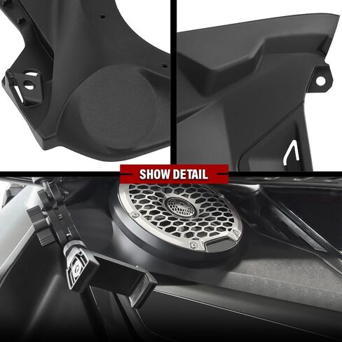 لوحات سماعات ANDPLAY Front Dash مقاس 6.5 بوصة متوافقة مع جميع الموديلات Can-Am Maverick R 2024+، تناسب Can-Am Maverick R Max 2025+ أسود in Saudi Arabia