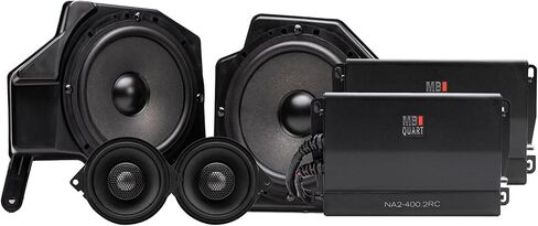 مجموعة ترقية صوت السيارة MB Quart MBQJ-STG4A-1 800W STAGE 4 Jeep JL/JT مع مضخم صوت ومجموعة 4 مكبرات صوت ومكبرات صوت وتكامل راديو مصنع OEM in Saudi Arabia