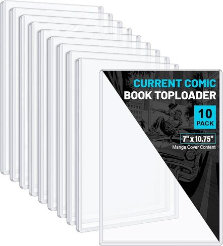 محمل علوي للكتاب الهزلي الحالي 10 قيراط، وأكمام كتب هزلية صلبة وواضحة من الكريستال، وأكمام عرض كتب هزلية حديثة، حامل كتب هزلية PVC ممتاز، واقي كتب هزلية للتخزين، المجموعة in Kuwait