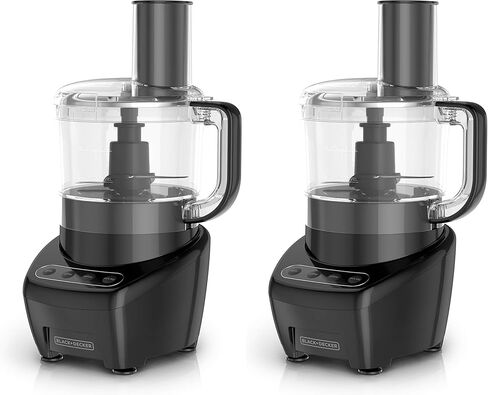 BLACK+DECKER 3-in-1 Easy Assembly 8-Cup Food Processor, Stainless Steel S-Blade, Easy-Clean, Touchpad Controls Black in Saudi Arabia