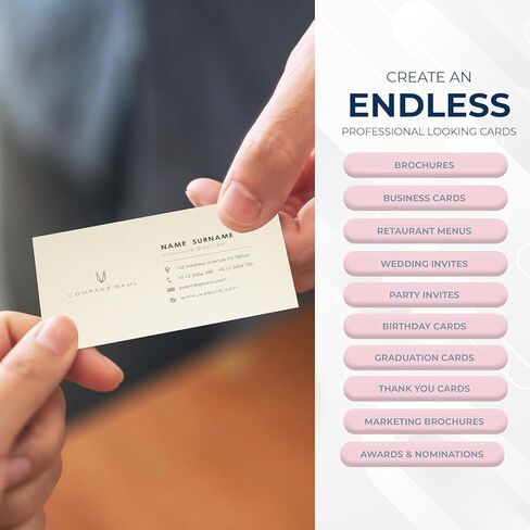 Hamilco Cream Colored Cardstock Thick Paper - 8 1/2 x 11" Heavy Weight 100 lb Cover Card Stock for Printer - 50 Pack in Kuwait