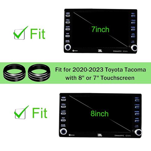 SENSHINE لملحقات Toyota Tacoma 2023 2022 2021 2020 أغطية المقابض - أغطية أزرار مقبض حلقة تهوية التيار المتردد لمكيف الهواء، مرآة خلفية بحجم مكيف الهواء، حلقات زر إيقاف التشغيل بالضغط 12 قطعة (أحمر) in Saudi Arabia