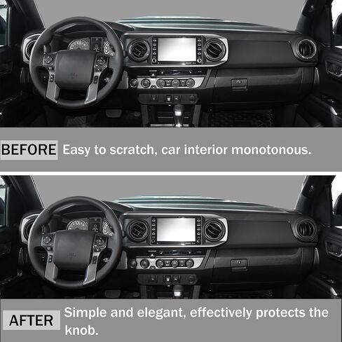 SENSHINE لملحقات Toyota Tacoma 2023 2022 2021 2020 أغطية المقابض - أغطية أزرار مقبض حلقة تهوية التيار المتردد لمكيف الهواء، مرآة خلفية بحجم مكيف الهواء، حلقات زر إيقاف التشغيل بالضغط 12 قطعة (أحمر) in Saudi Arabia