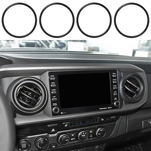 SENSHINE لملحقات Toyota Tacoma 2023 2022 2021 2020 أغطية المقابض - أغطية أزرار مقبض حلقة تهوية التيار المتردد لمكيف الهواء، مرآة خلفية بحجم مكيف الهواء، حلقات زر إيقاف التشغيل بالضغط 12 قطعة (أحمر) in Saudi Arabia