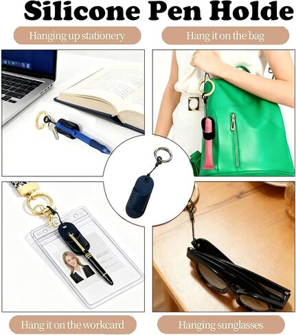 Stretchy Scrunchie Lanyard for ID Badges & Keys – with Silicone Pen Holder | Cute & Secure Scrunchie Lanyards for Teachers, Nurses, Women (Checkered) in Saudi Arabia