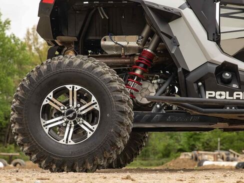 واقيات ذراع السحب الخلفية شديدة التحمل من SuperATV لـ Polaris RZR XP 1000 / XP 4 1000 (2014-2023) - أسود | إنشاءات الألمنيوم | مصممة لأذرع OEM الزائدة | تصميم أنيق | صنع في الولايات المتحدة الأمريكية in Saudi Arabia