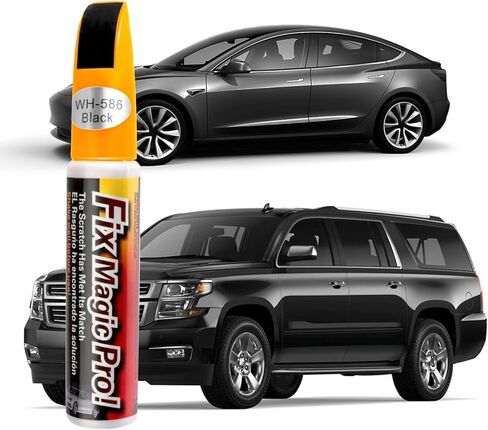 Touch Up Paint for Cars,2-in-1 Car Paint Scratch Repair Pen with Brush & Nib for Quick Scratch Fixes,Multi-purpose Car Touch Up Paints Pen for Auto Body,Doors,Bumpers (Black) in Saudi Arabia