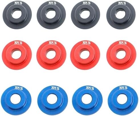12 Pcs Alloy Wheel Rim Gasket Spare Parts Accessories for TRAXS 1/7 UDR 3 Colors - (Color: As Shown) in Saudi Arabia
