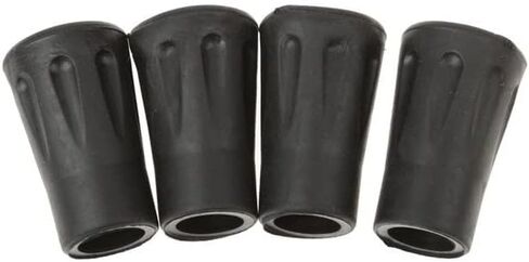 4 Pcs Replacement Rubber Tips End for Hiking Stick Walking Trekking Poles 4Cm - (Color: Black) in Saudi Arabia