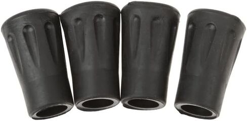 4 Pcs Replacement Rubber Tips End for Hiking Stick Walking Trekking Poles 4Cm - (Color: Black) in Saudi Arabia
