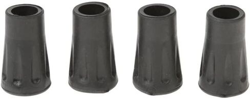 4 Pcs Replacement Rubber Tips End for Hiking Stick Walking Trekking Poles 4Cm - (Color: Black) in Saudi Arabia